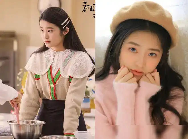 "初恋那件小事"演员贝雷帽,何欣清爽,看到梁又年:很贵气!