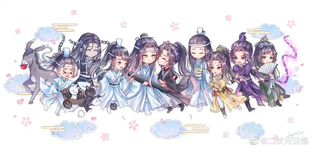 魔道祖师全员q版一大波小可爱twispinningcloud