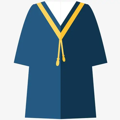 大学毕业学士服插画
