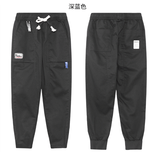 2019春夏新款工装裤宽松束脚裤休闲裤青少年运动裤子一件代发