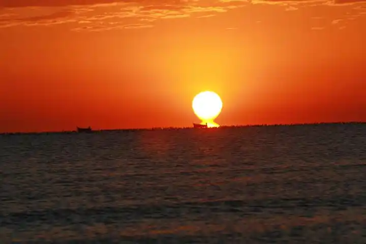 海边的日出 感受太阳升起速度(3)_唯美图片