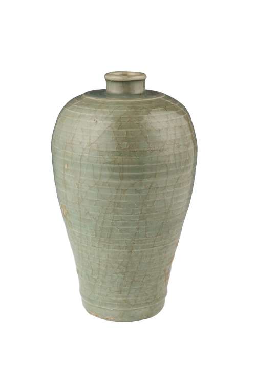 南宋青瓷弦纹瓶