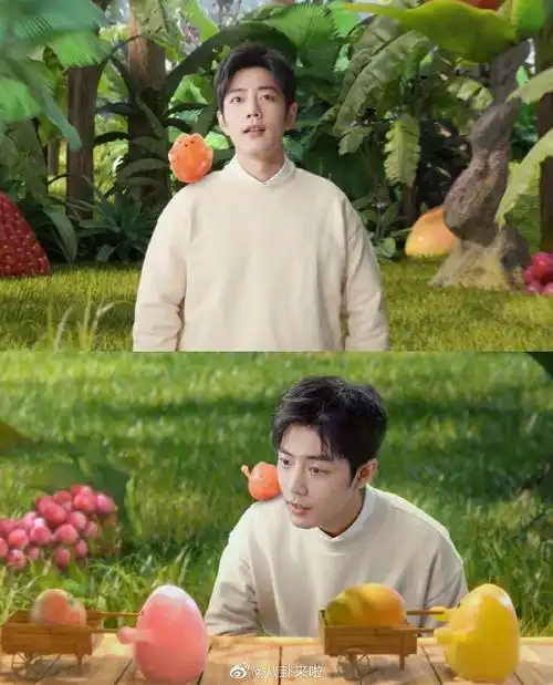 肖战早春造型##肖战水果森林动画短片