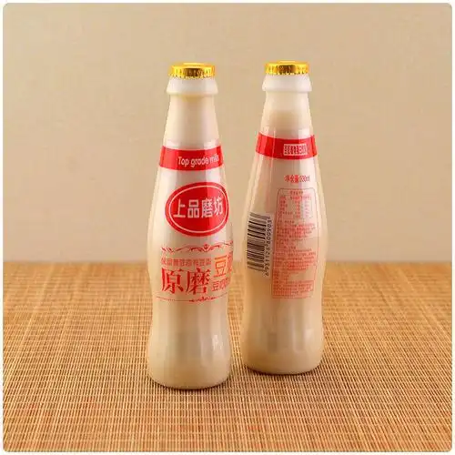 330ml*12瓶整箱广东原味豆奶植物蛋白饮料营养早餐饮品瓶装 12瓶装