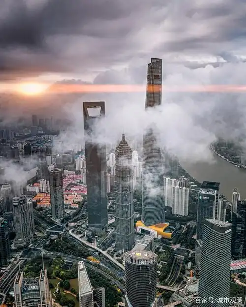 上海魔都的照片航拍