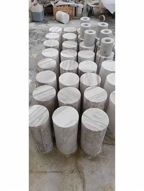 天然大理石圆柱