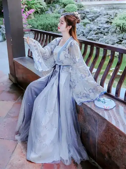 嫦娥汉服中秋节主题女装现代改良版中国风大人超仙飘逸仙女拍照