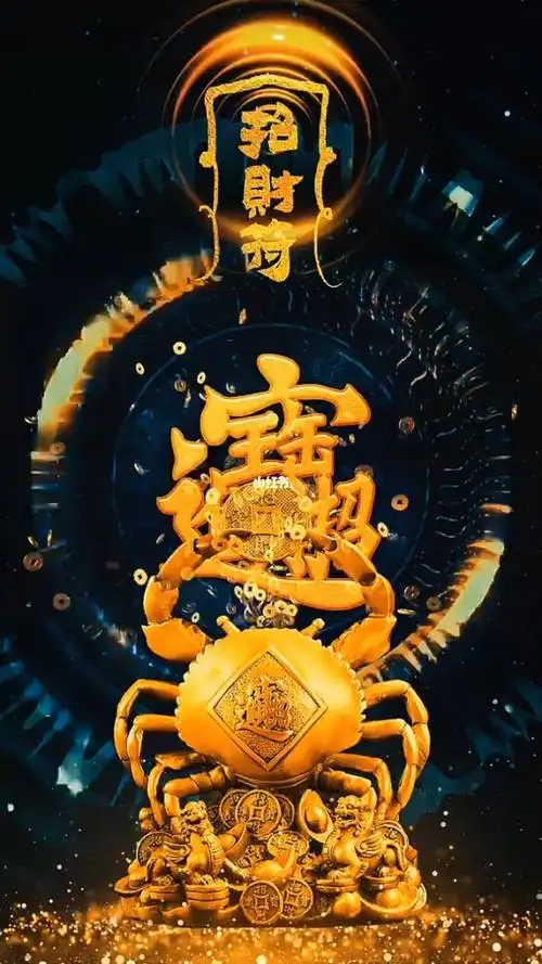 视频素材动态壁纸招财进宝