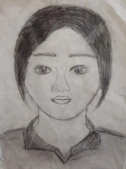 七年级学生自画像作品