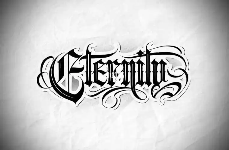 原创花体字纹身手稿71