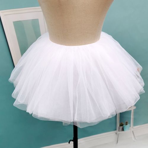 洛丽塔cosplay短款暴力裙撑 lolita日常无骨软纱云朵撑25cm蓬蓬裙