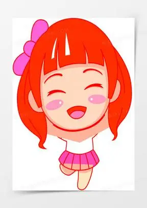 开心的女孩图片素材