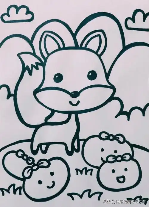 5-7岁幼儿学画画教程,5-8岁儿童学画画(儿童小动物简笔画)