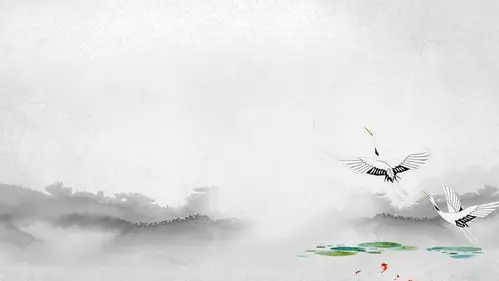 四张古典水墨中国风ppt背景图片