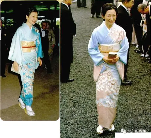 这么多年,她数十次陪明仁举办游园会和外访,年纪大了穿和服,微笑着从