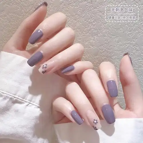 网红芋头紫色指甲油2021年夏天流行色显白美甲专用甲油胶