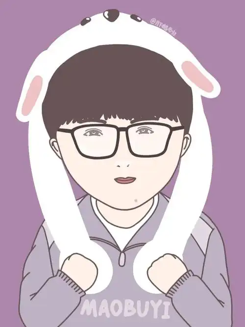 手指绘画☞曾经胖胖的圆脸毛不易