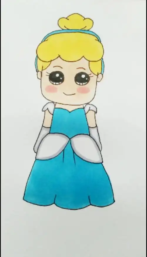 简笔画#教你一分钟画灰姑娘