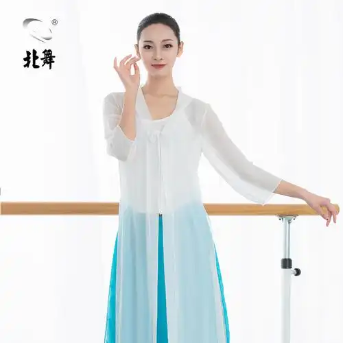 北舞舞蹈民族古典练功成人现代舞飘逸雪纺纺纱古典舞服