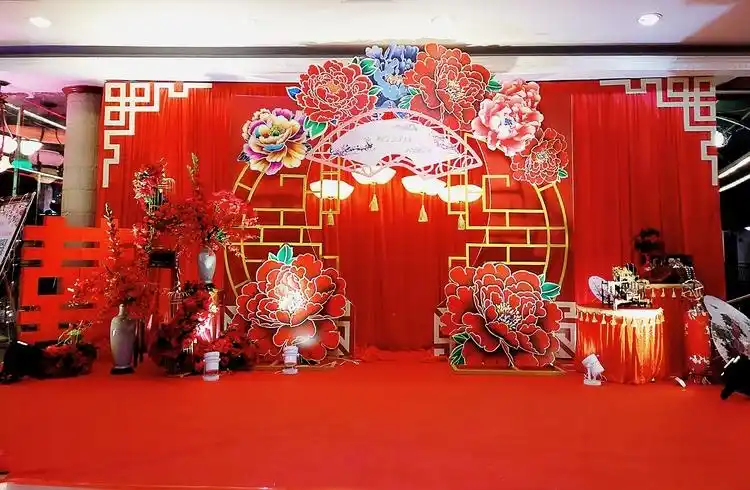 佛山婚礼策划商家作品-红红火火中国风_婚礼现场布置效果图_婚礼猫_一