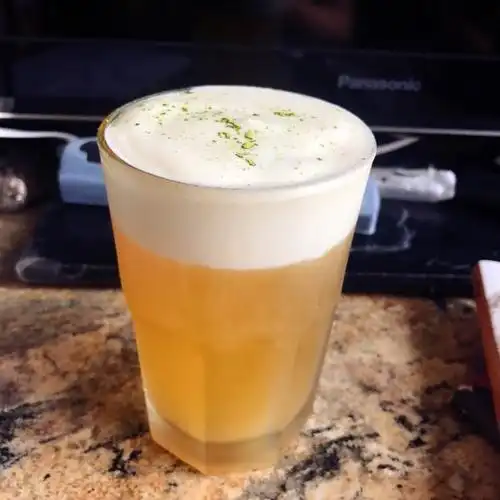 silver做的芝士(奶盖)白桃乌龙茶