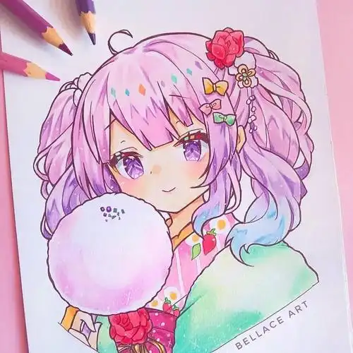 彩铅动漫人物彩铅动漫人物绘画教程