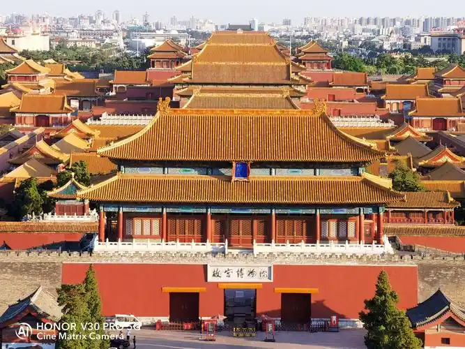 用9-15倍在景山顶拍故宫