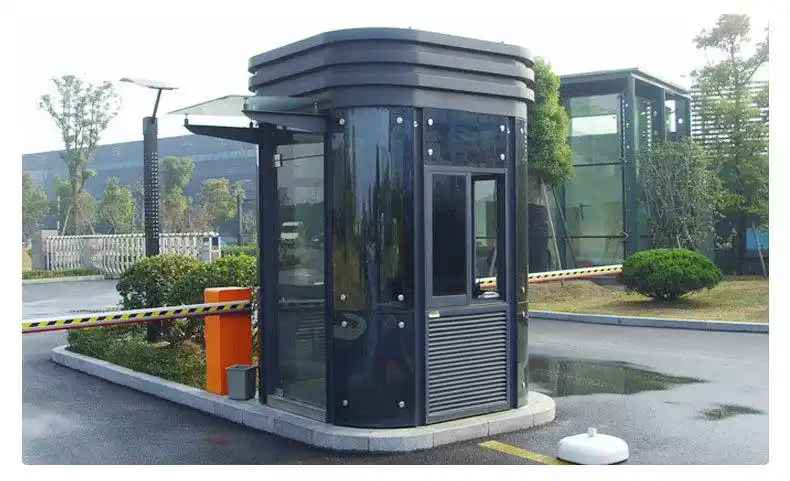 来图定制 户外移动岗亭停车场收费岗亭保安亭玻璃艺术岗亭直供