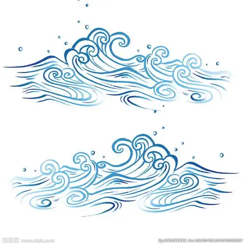 祥云浪花图片