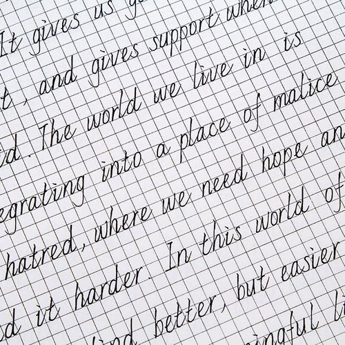 阡囤 手写意大利斜体英语字帖中英文临摹行楷奶酪女生字体漂亮练字