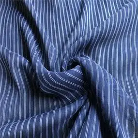 特价出售d家藏蓝色竖条纹真丝乔其纱100%桑蚕丝裙子丝巾布料面料