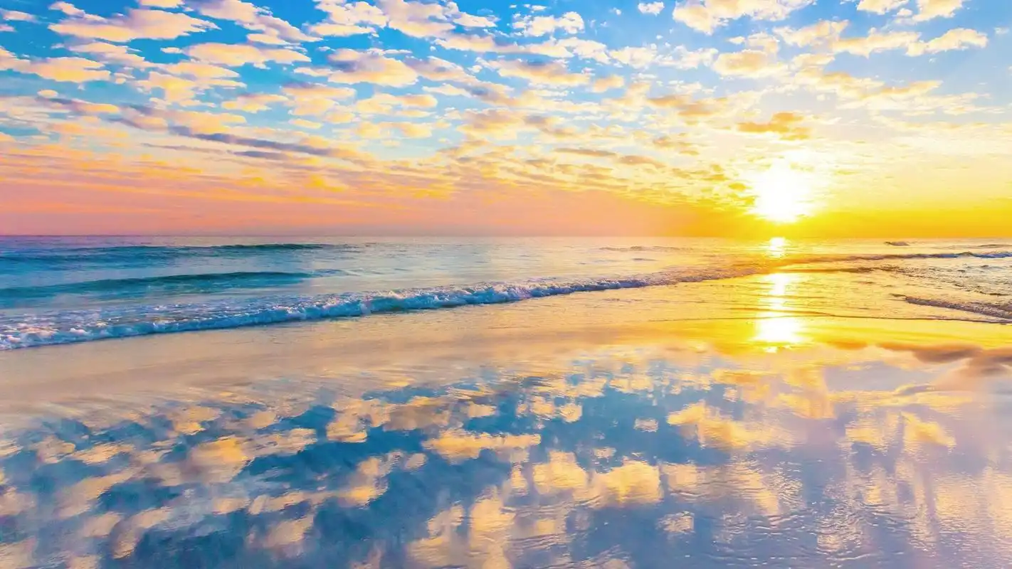 海边夕阳唯美风景