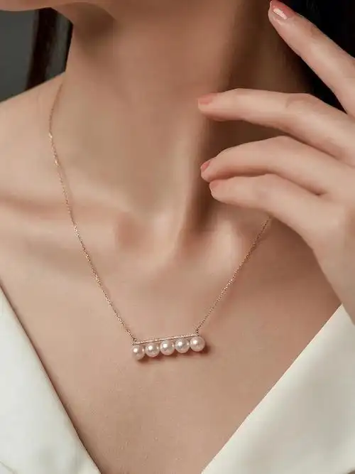 平衡之美72akoya珍珠钻石项链