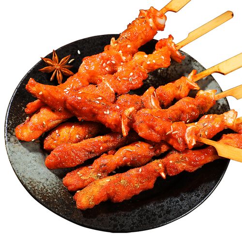 益客多(yikeduo)年货骨肉相连鸡肉串鸡软骨串鸡脆骨串20根奥尔良调味