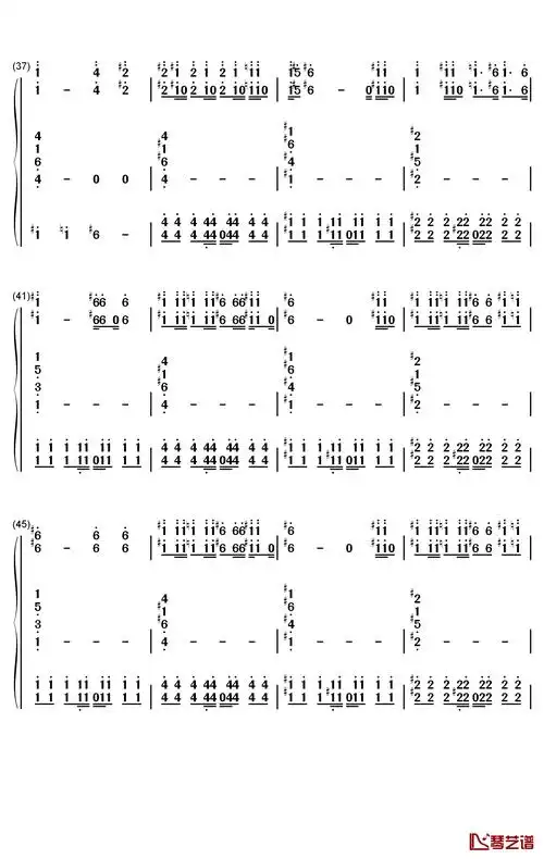 dance monkey钢琴简谱-数字双手-tones and i4