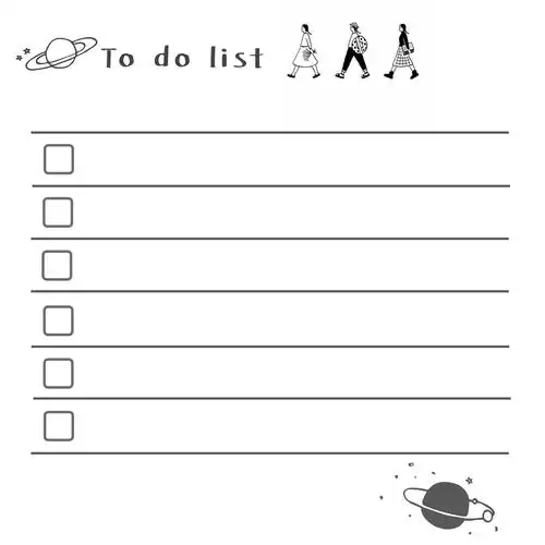 手账素材todolistnotes寒一收集