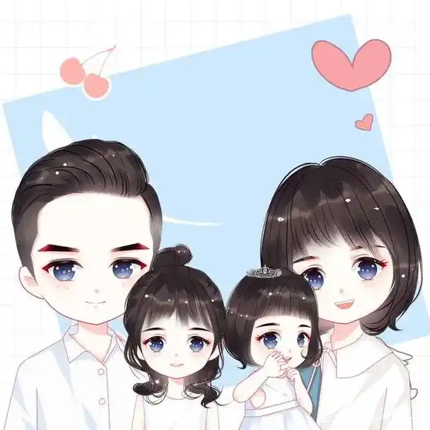 全家福照片一家四口最新款亲子照两个女儿 - 抖音