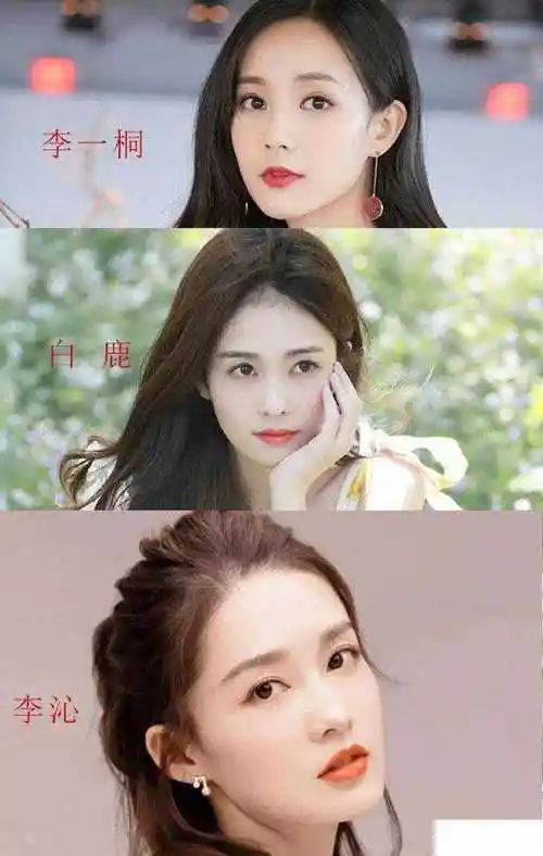 李一桐整容没有 李一桐白鹿李沁三人对比照-小人物k