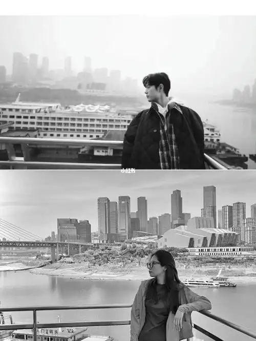 肖战朝天门打卡