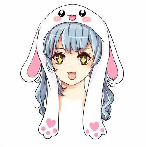 厂家直销抖音同款会动的兔耳朵帽子可爱卡通耳朵会动的气囊兔子帽