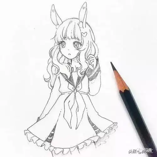 动漫素材| 线条感十足的动漫人物绘画_艺琪美术_零二七艺考