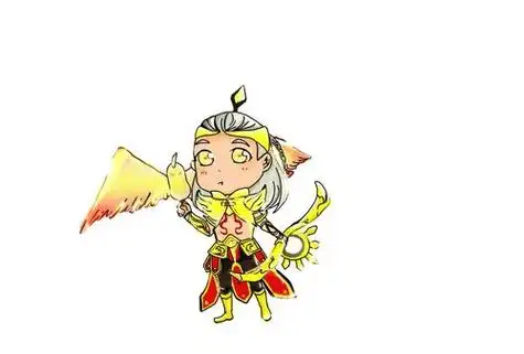 高清看图英雄 strong>后羿简笔画 /strong>完成了,小伙伴们学会了吗