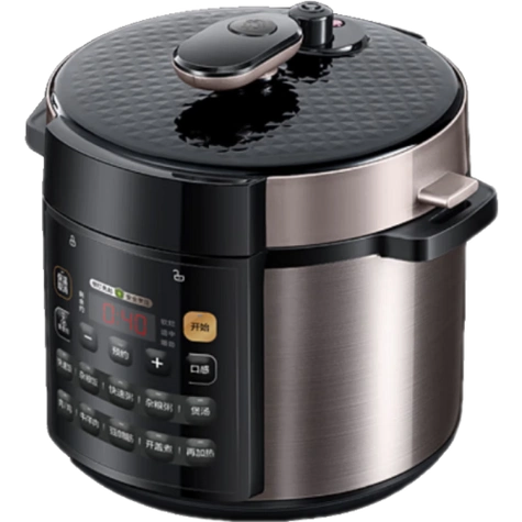 美的(midea)电压力锅 midea 美的 my-ry50q3-fs 电压力锅 5l 银黑色