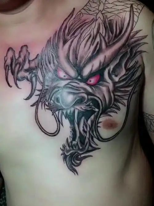 过肩龙_纹身图案手稿图片_超艺纹身–阿龙的纹身作品集