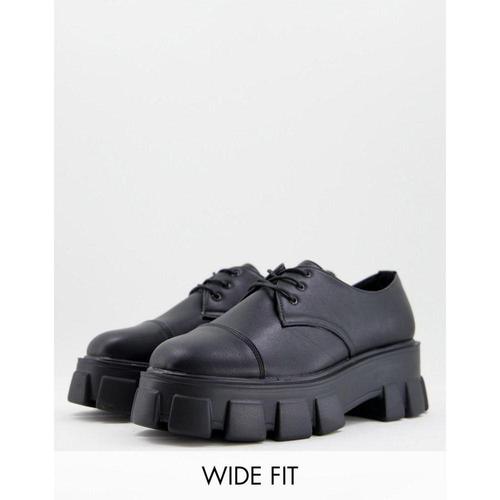truffle collection流行男鞋|wide fit super chunky lace up shoes