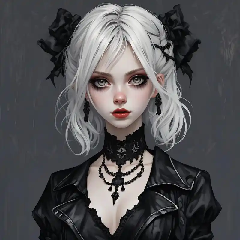 94黑暗哥特风头像94 探索黑暗系的冷酷与冷血,这些哥特风头像将带