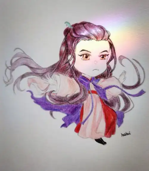 q版老温3线稿上色过程