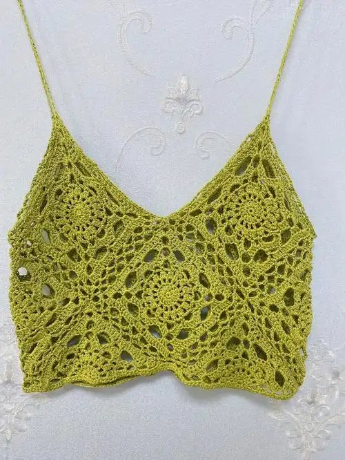 新手学钩针第一幅作品付图解