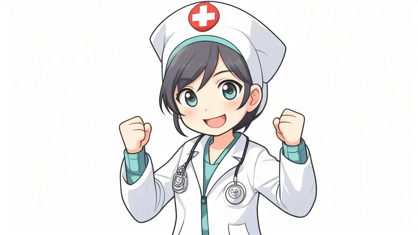 q版医护人员卡通图93也太可爱了吧!