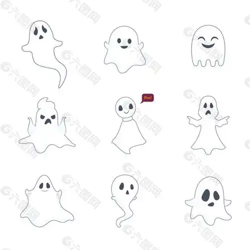 各种幽灵插图集合